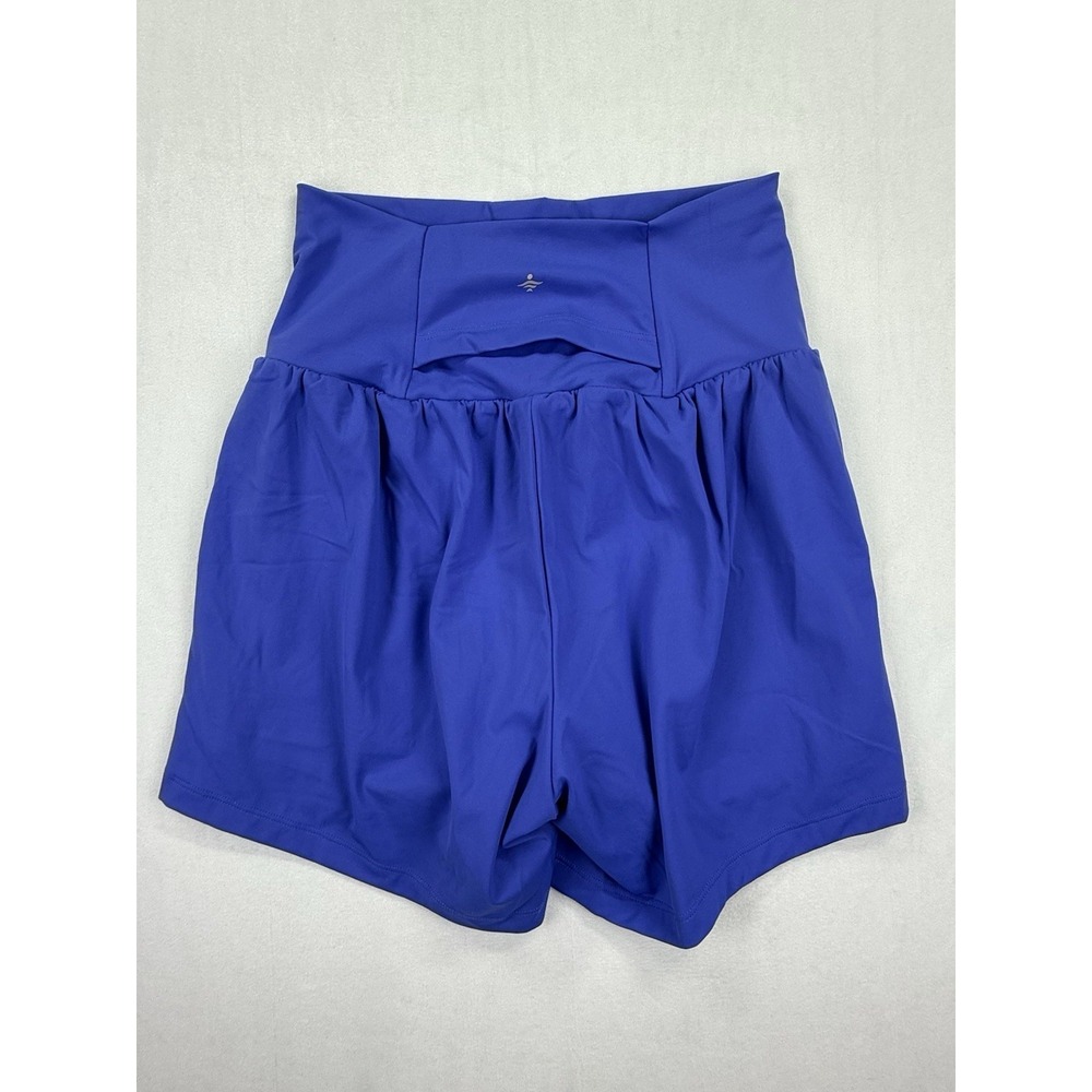 HALARA Womens Softlyzero™ Airy Super High Waisted 2-in-1 Yoga Shorts Small Blue - Picture 6 of 8